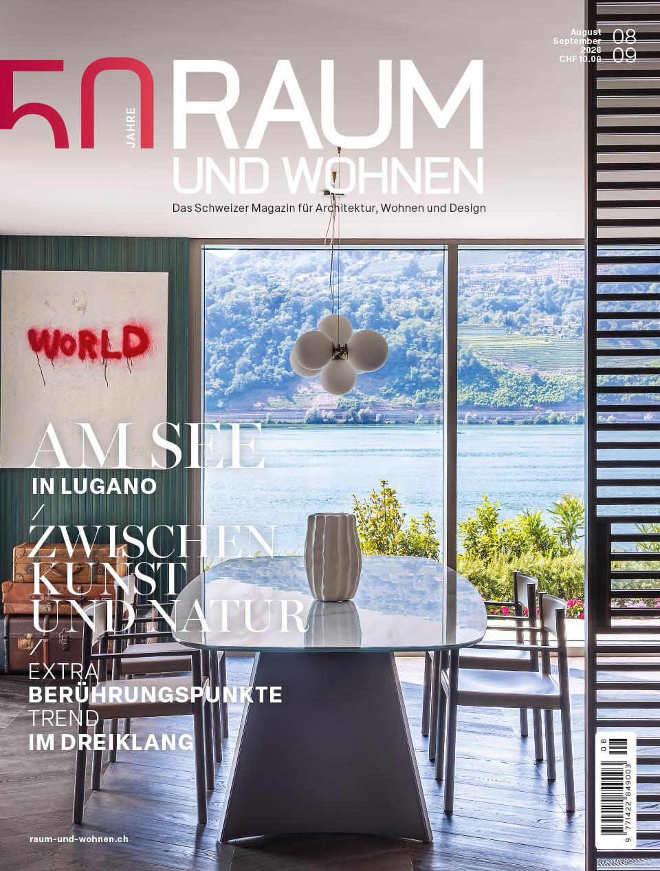 Die aktuelle Ausgabe von RAUM UND WOHNEN