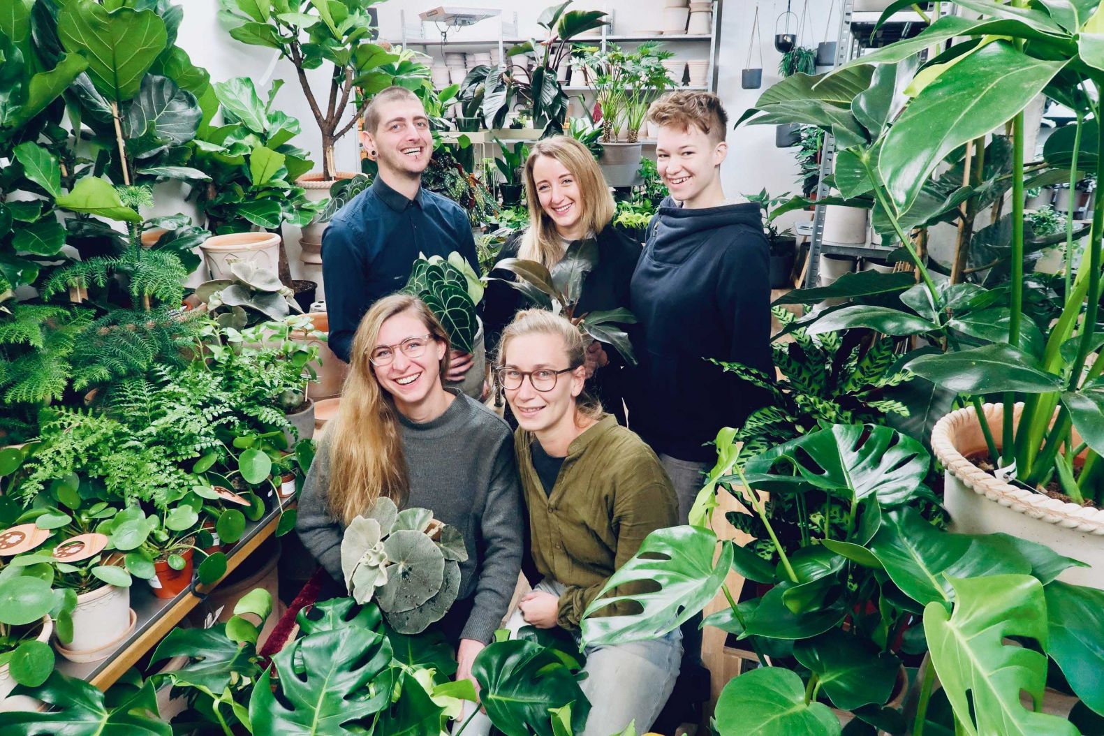 Carla Boschung und Team Pflanzerei Zürich.