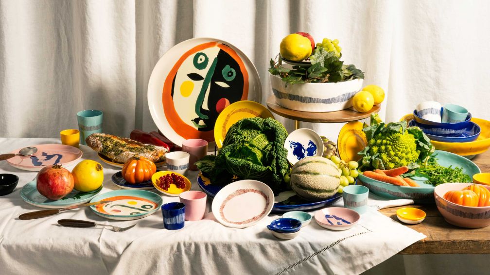 Geschirr und Rezepte für's Festessen