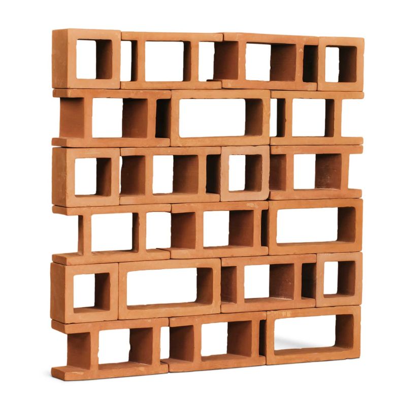 Freistehendes Mauerwerk aus Terracotta, todobarro.com